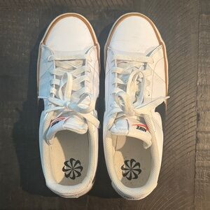 Nike White and Brown Sneakers